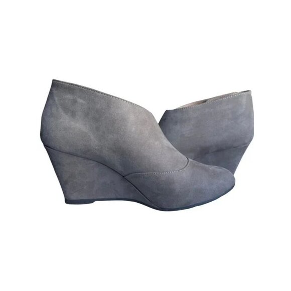 CL by Chinese Laundry Women's Valerie Wedge Boot Charcoal Super Gray Size 10 NEW - Picture 3 of 8